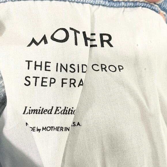 MOTHER Denim The Insider Step Crop Fray Jeans In Limited Edition 25 NWOT - Picture 8 of 10